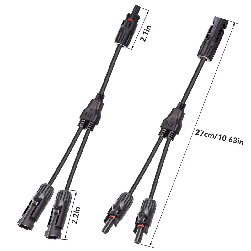 Cleqee Solar Connector Y Branch Parallel Adapter 1 Pair 1