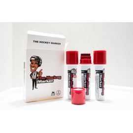 The Hockey Marker - Worlds best marker for writing on the ice (Red)