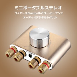 Nobsound NS-01G Pro Power Amplifier Bluetooth 50W x 2 Amplifier Speaker HiFi Audio No Power Supply (Gold)