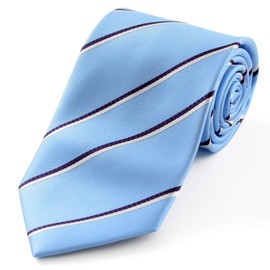 MICHI CORONDON Brand Necktie, Made in Japan, Silk, Jacquard Weave, Woven Pattern, Stripe, B Pattern: Saxophone