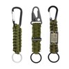 ZENGSING Braided Lanyard Ring Hook Clip, Pack of 3 Paracord