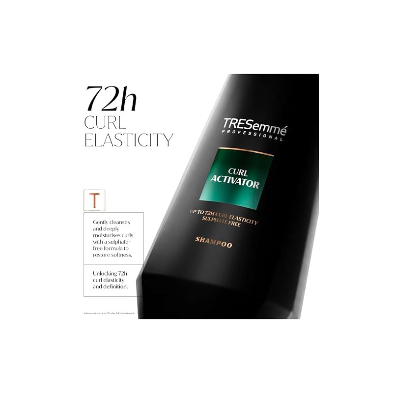 TRESemme Curl Activator Shampoo sulphate-free hair care for defined curls