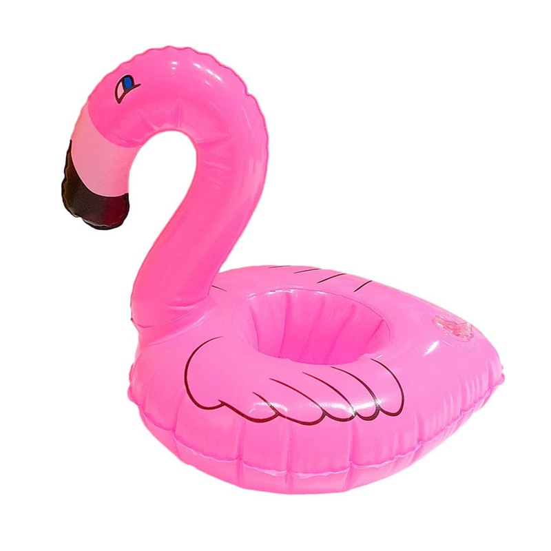 Sarini Inflatable Flamingo Drink Holder, Water Cup Holder, Inflatable Drink
