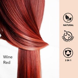 Onilyua Wine Red Hair Dye Shampoo, Burgundy Hair Dye for Men & Women, Long-Lasting Color SHampoo Hair Dye for All Hair Types, Esay to Use Shampoo Para Canas 16.9 Fl Oz (Wine red)