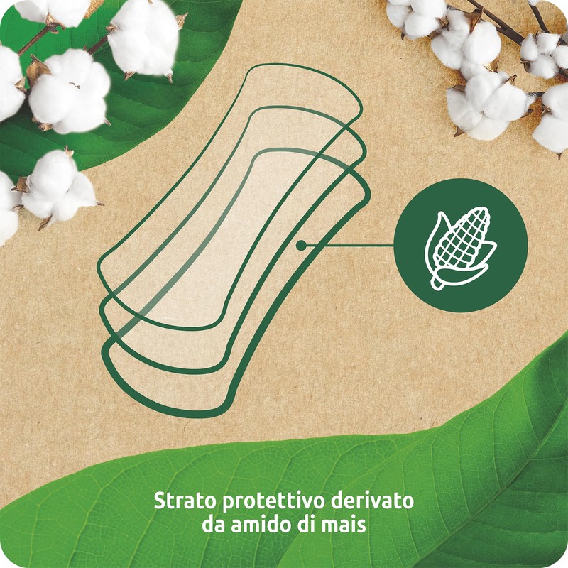 EveryDay Natura Normal Pantiliners, 100% Organic Cotton, Biodegradable, Pack of