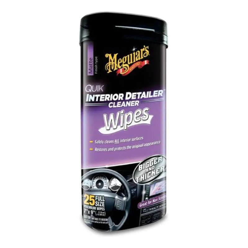 Toallas Limpiadoras Quik Interior De Auto X25 Uds Meguiar's