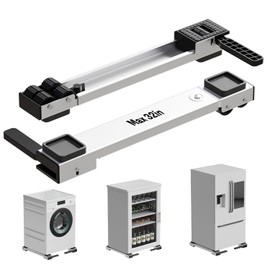 Appliance Rollers Heavy Duty,Newest Extendable Appliance Sliders,Liftable Washing Machine Base,Easily Move Washer and Dryer Machines,Refrigerators,Furniture-White