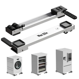 Appliance Rollers Heavy Duty,Newest Extendable Appliance Sliders,Liftable Washing Machine Base,Easily Move Washer and Dryer Machines,Refrigerators,Furniture-White