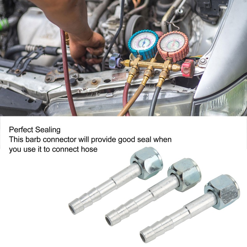 20PCS Air Conditioning Hose Barb Fitting Straight Aluminum High Strength