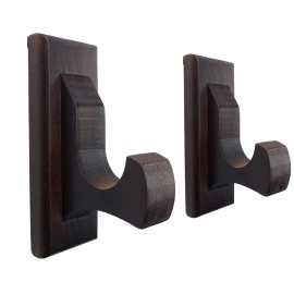 NANGOPOP Sword Wall Mount Display Hooks - Wood Holder Rack Hanger for brown