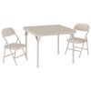GarveeHome 3-Piece Kids Folding Table and Chairs Set, Toddlers Children's