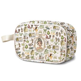 MAOFAED Cartoon Movie Princess Frog Clear Toiletry Bag for Women Girls, Travel Cosmetics Bag, Fairy Tale Gift(Dream Come trueCA)
