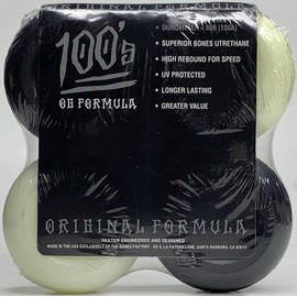 Powell Bones Vans V-Check OG Formula 100's Sidecut 52MM Skateboard Wheels Mashup