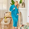 Alexander Del Rossa Long Zip Up Robes for Women, Plush