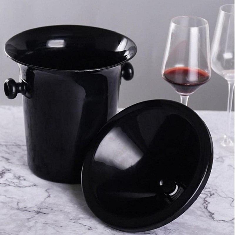 TOSSPER Plastic Wine Tasting Spittoon Wine Dump Bucket Double Ears