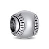 Softball Baseball Charm 925 Sterling Silver Sports Bead
