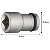 TONE Impact Inner Socket 4A-17BA Insertion Angle 0.5 inch (12.7
