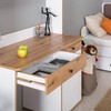 LANIAKEA 6PCS Wood Drawer Slide 16 Inches Wooden Drawer Slides