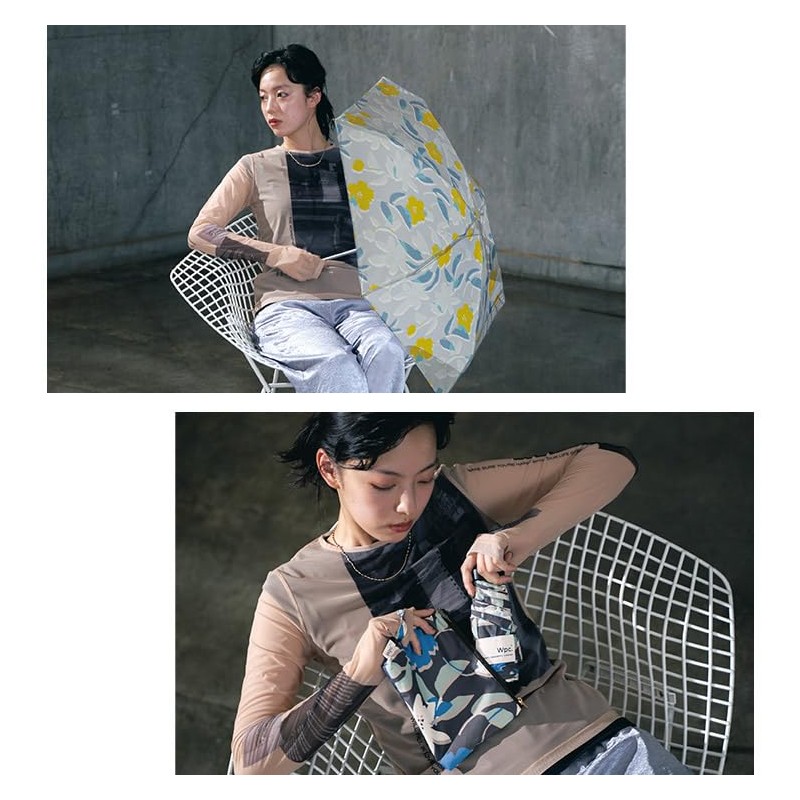 [2025] Wpc. Folding Umbrella, Tulli, Mini, Pink, Rain Umbrella, Rain