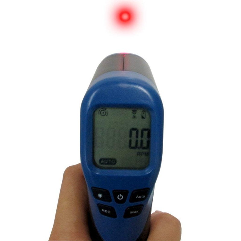 Handheld Digital Laser Tachometer Non-Contact RPM Meter Motor Speed Gauge