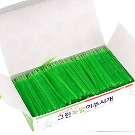 Rita Shokai Korean Toothpicks (Green) Approximately 500 Bottles Unscented Starch Ingredients Toothpicks Wife Toothpicks