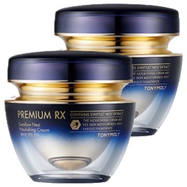 Tony Moly Premium RX Bird's Nest Nutritious Cream, 45ml, 2 pcs / 토니모리 프리미엄 알엑스 제비집 영양크림, 45ml, 2개