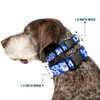 Buckle-Down 15-26" Hibiscus Blue/White Plastic Clip Collar, Large