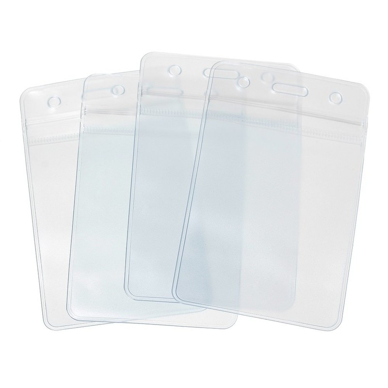 CKB Ltd 10x Show Clear Vertical ID Badge Card Plastic