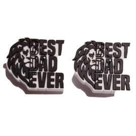 Unbranded Best Dad EVER! 2pc Shoe Charm Set! NEW! Croc Compatible! For Shoes, Cra