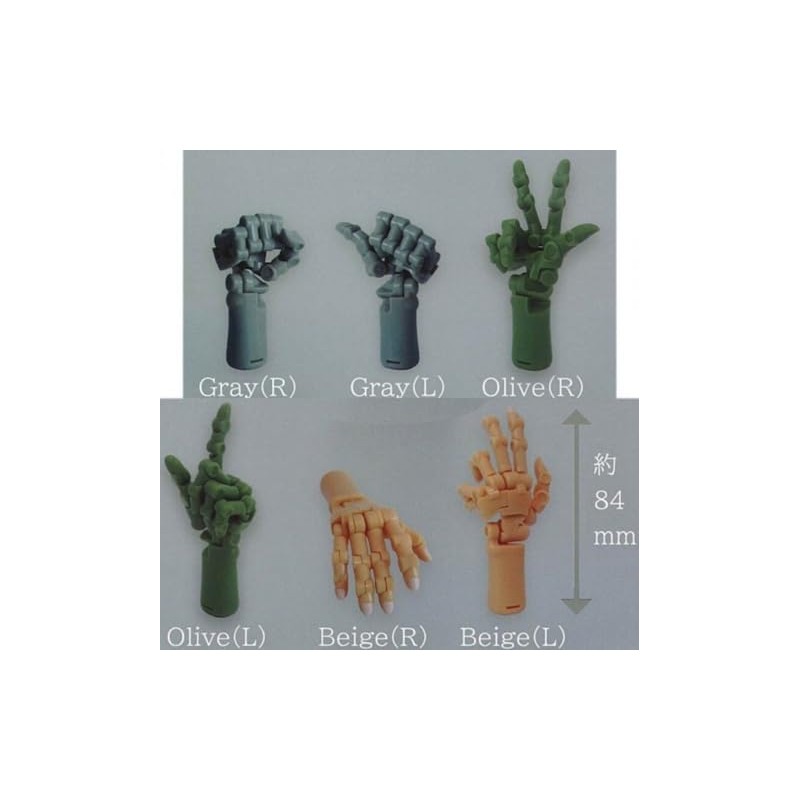 Toys Cabin 1/3 SCALE Movable Wrist, Olive Hand x 6
