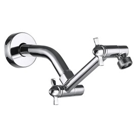Brazo De Extensión De Cabezal De Ducha, Extensor De Brazo De Ducha Ajustable De Latón Macizo Antifugas Para Cabezal De Ducha De Lluvia Y De Mano, Brazo De Ducha Con Conector Universal G1/2 (, ) 5