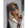 styleBREAKER 09020140 Women's Butterfly Sunglasses with Large Rectangular Polycarbonate Lenses