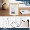 Bonsicoky 6 Pack Adjustable Clear Acrylic Book Display Stands