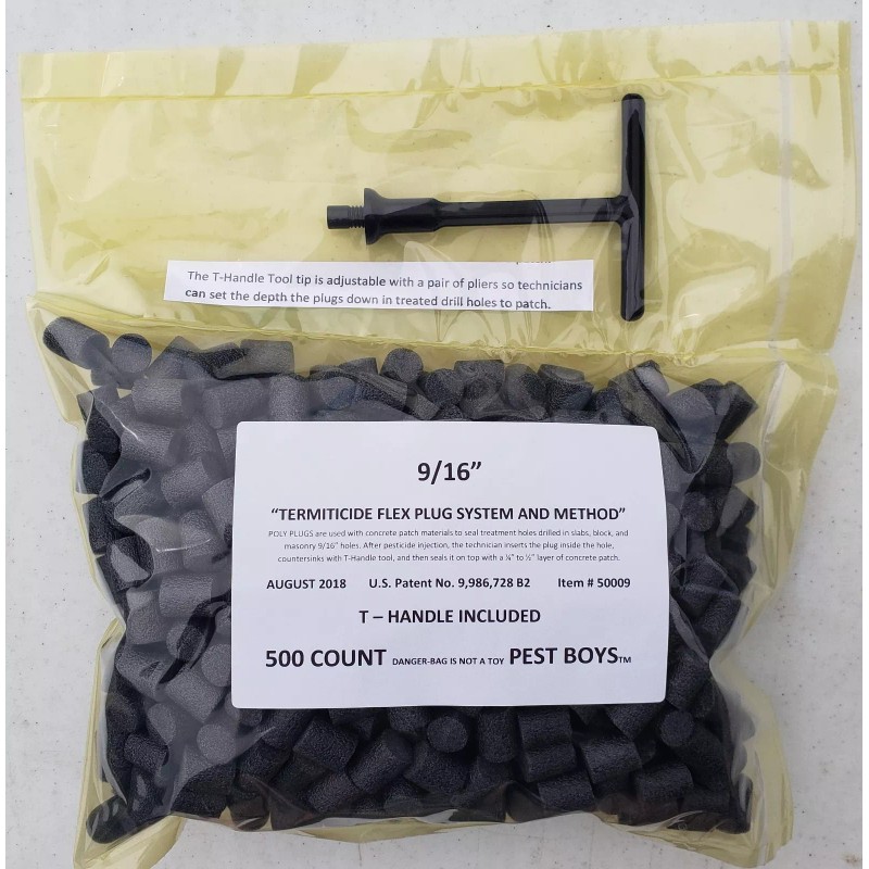 Pest Boys 9/16" Super fast Termite drill hole plugs- W/FREE