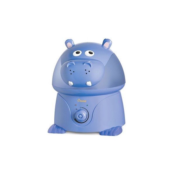 Crane Adorable Ultrasonic Cool Mist Humidifier 3.75L - Violet The Hippo - Discontinued Product