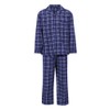 Champion Mens Cambridge Brushed Cotton Check Pyjamas - Navy Blue