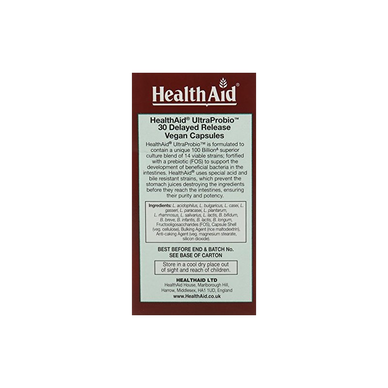 HealthAid Ultra Probio 30 Vegan Capsules