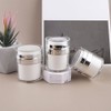 LALAFINA 3pcs Press Cream Jar Travel Sun Protection Pp Funnel