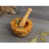Olive Wood Mortar & Pestle Set "The Iconic Mortar"