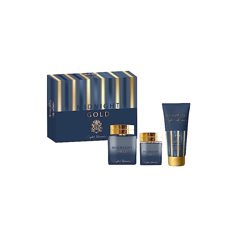 English Laundry Midnight Gold Eau de Parfum 3 Piece Gift