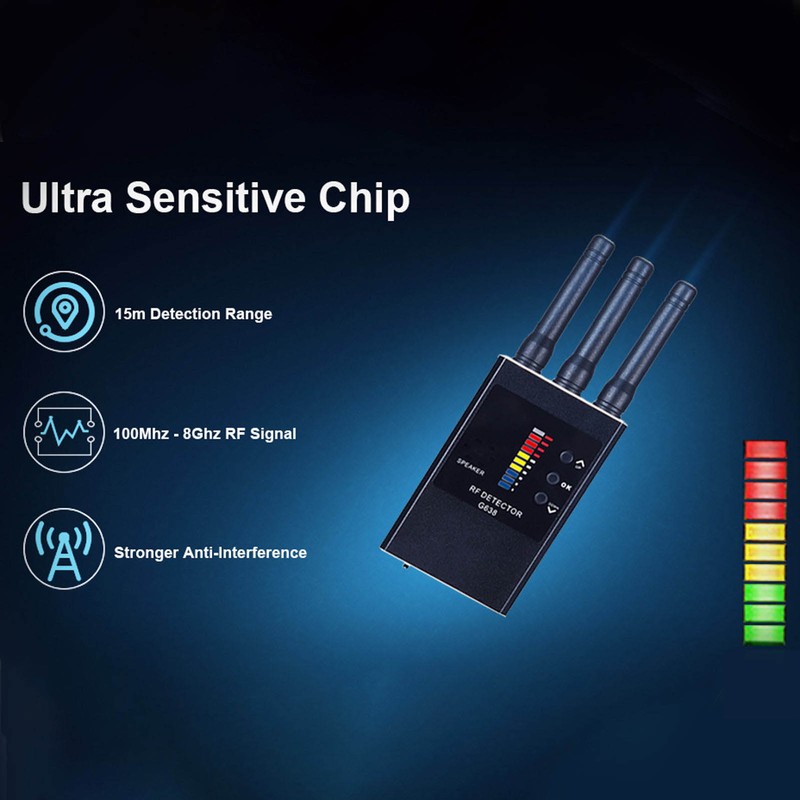 Bug Detector Wireless Signal Camera Finder RF Scanner Tool for