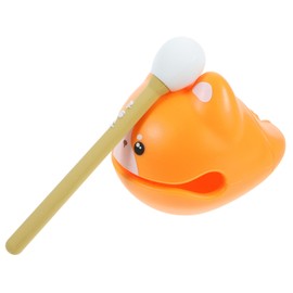 Zerodeko Cartoon Cat Shaped Wooden Fish Stress Relief Percussion Musical for Relaxation Yoga Dance More Compact Design for Easy Portability