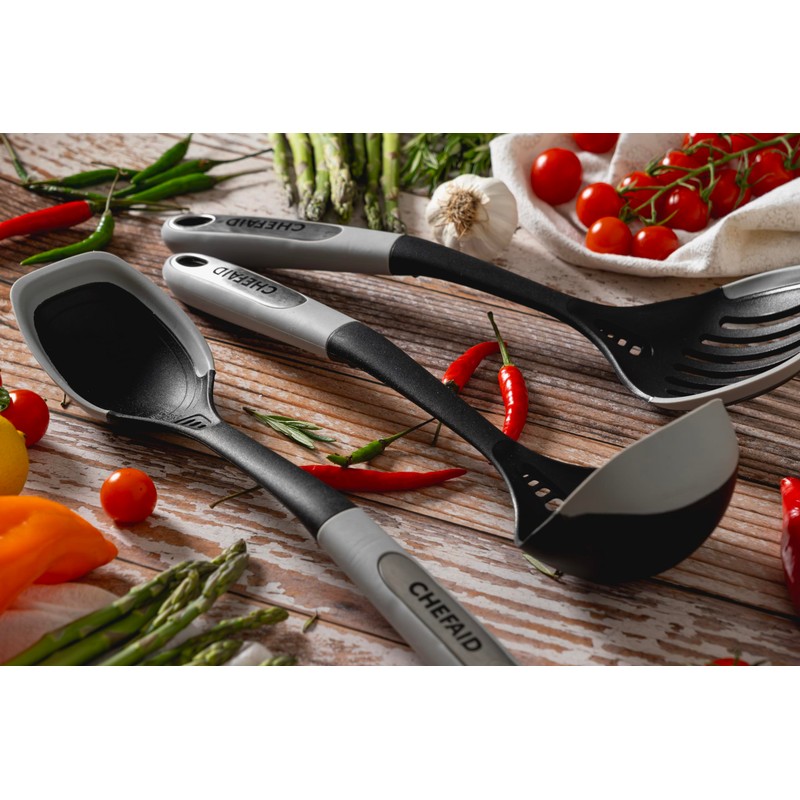 Chef Aid Nylon Jumbo Turner, Essential Kitchen Utensil, Includes Grating