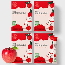 Organic Real Dangdang Asabi Apple Cider Vinegar 20g x 15 pouches, 4 boxes (60 pouches total) / 유기농 리얼당당 애사비 애플사이다비니거 20gX15포 4박스 (총60포)