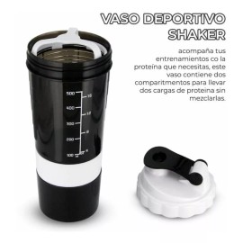 EG Kit De Dos Piezas Termo Deportivo Con Tapa Sellable Y Shaker