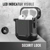 Maxjoy for AirPods Case, Carbon Fiber Secure Lock Clip Full