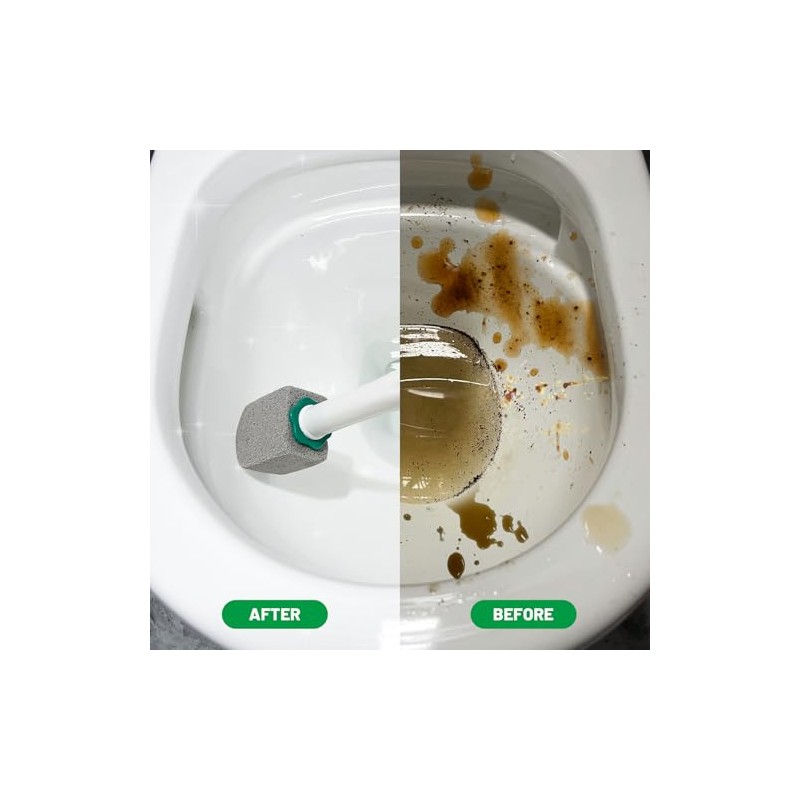 Pumice Stone Toilet Bowl Cleaner with Long Handle - 10