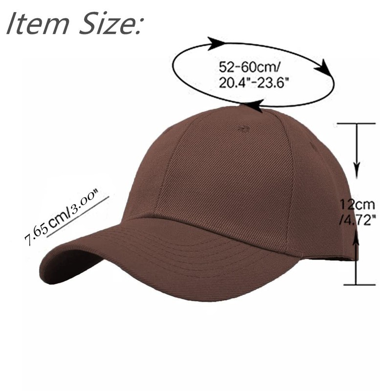 Glory Max Wholesale 12-Pack Plain Baseball Cap Adjustable Solid Blank