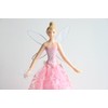 Gisela Graham 23cm Resin Fabric Snowflake Angel Tree Topper