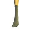 COUVER Grey Quarter - Midcalf High Flip Flop, Split toe
